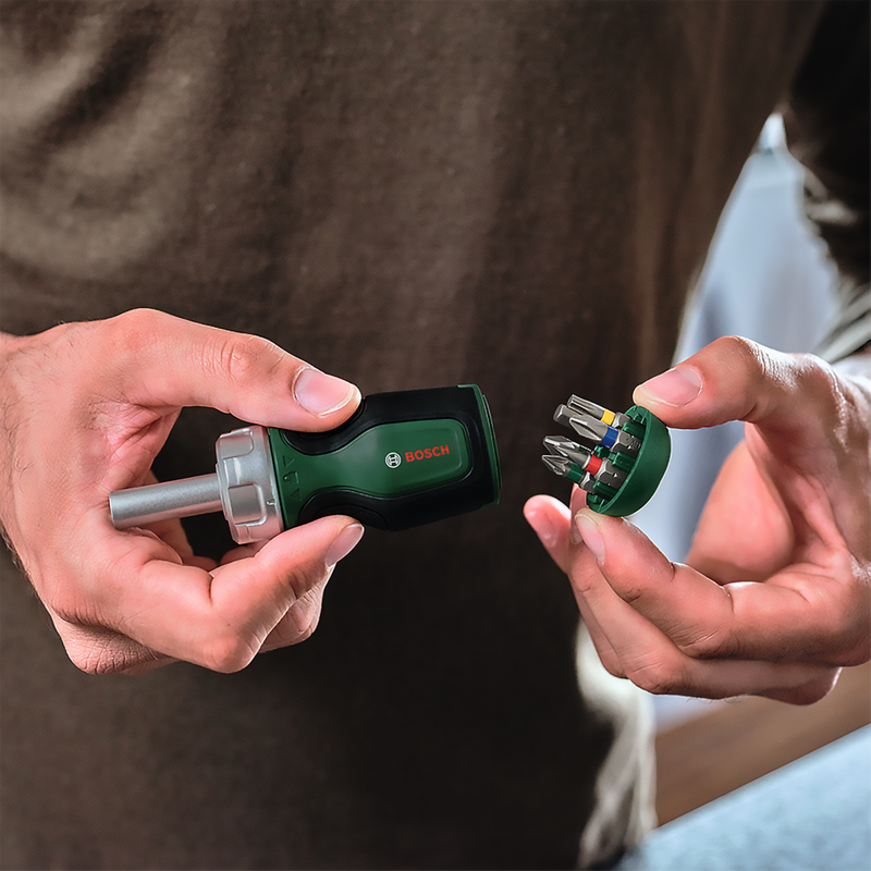 Bosch Stubby Ratchet Screwdriver with 6 bits - Bike Version-4